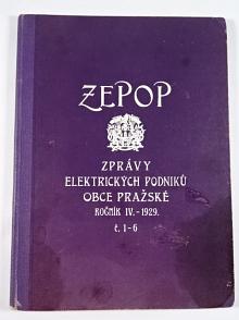 ZEPOP - Zprávy elektrických podniků obce Pražské - 1929