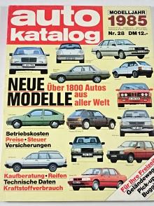 Auto Katalog 1985 - Škoda 120 GLS, Coupé 120 G Rapid, Meise - Cabrio, Tatra 613-2