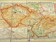 Republika Československá - mapa - 1936