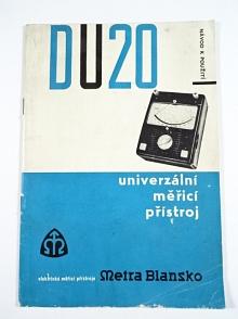Metra Blansko - DU 20 - univerzální měřicí přístroj - návod k použití
