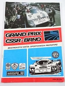 Grand Prix ČSSR Brno - Mistrovství světa sportovních prototypů - Mistrovství ČSSR formule Škoda - Mistrovství ČSSR CSV 1600 cm3 - 8. - 10. 7. 1988 - program