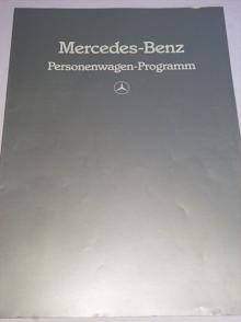 Mercedes - Benz - Personenwagen - Programm - prospekt - 1985