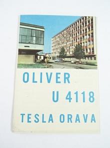 Oliver U 4118 - televízny prijímač - prospekt - Tesla Orava