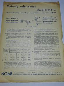 NOAB - výhody odstranění akcelerátoru - leták