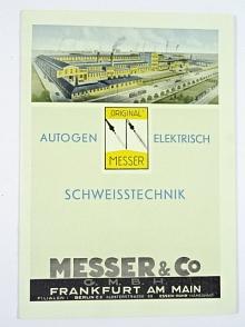 Autogen Elektrisch Schweisstechnik - Messer a Co. Frankfurt am Main - prospekt + dopis + obálka - 1941