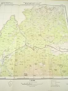 ČSR: kraj Košice, Prešov - Generální štáb Československé lidové armády - M-34-101-A-b Javorina - mapa - 1957
