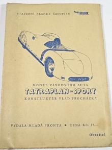 Model závodního auta Tatraplan - sport - Tatra - konstruktér Vladimír Procházka