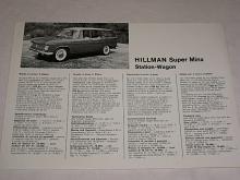 Hillman Super Minx SW - prospekt