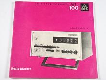 Metra Blansko - MT 100 - číslicový voltmetr - návod k obsluze, seznam součástí - 1980