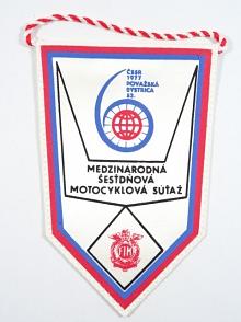 52. Medzinárodná šesťdňová motocyklová súťaž - ČSSR - 1977 - Považská Bystrica - vlaječka - Babetta