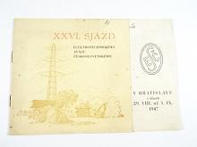 XXVI. Sjazd Elektrotechnického sväzu Československého - program - 1947