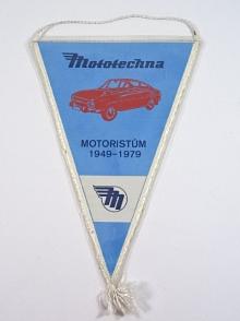 Škoda 110 r coupé - Mototechna motoristům 1949 - 1979 - Mladá Boleslav - vlaječka
