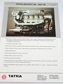 Tatra motor T3A - 928 TM - prospekt - 1995
