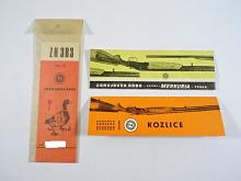 Zbrojovka Brno - ZH 303 - návod k použití, údržba kozlice - záruční list