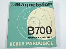 Tesla - magnetofon B 700 - návod k obsluze