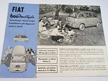 Fiat 600 Multipla - prospekt - česky