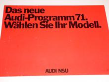 Audi - Programm 1971 -prospekt