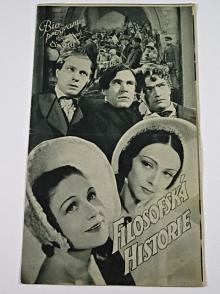Filosofská historie - Bio - program v obrazech - 1937 - film - prospekt