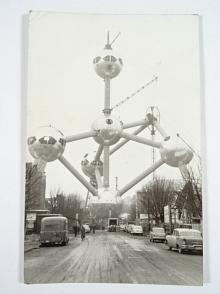 Atom - Atomium - Brusel - Expo 58 - pohlednice - 1958