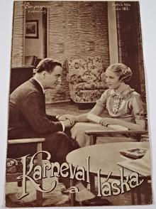 Karneval a láska - Bio - program v obrazech - 1934 - film - prospekt