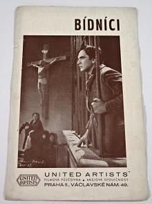 Bídníci - Bio - program - 1935 - film - prospekt