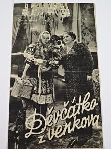Děvčátko z venkova - Bio - program v obrazech - 1937 - film - prospekt