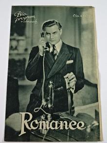 Romance - Bio - program v obrazech - 1936 - film - prospekt