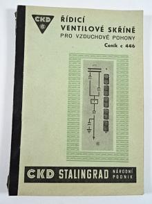 Řídicí ventilové skříně pro vzduchové pohony - ceník 446 - 1950 - ČKD Stalingrad