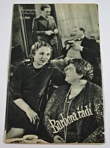 Barbora řádí - Bio - program v obrazech - 1935 - film - prospekt