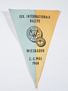 XXX. Internationale Rallye Wiesbaden 2. - 5. Mai 1968 - vlaječka - odznak