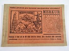 Kniha předloh pro kovovou mechanickou stavebnici MERKUR 1936 - 1937 - Inventor Police n. M.