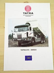 Tatra 815 - 260S23 28 255 6x6.2 - třínápravový sklápěč - prospekt