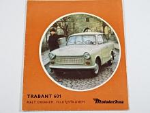 Trabant 601 - malý obsahem, velký výkonem - prospekt - 1975 - Mototechna