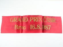 Grand Prix ČSSR - Brno - 16. 8. 1987 - páska