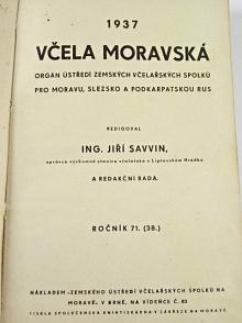 Včela Moravská - 1937
