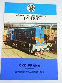 ČKD - motorová lokomotiva T 448.0 - prospekt - 1976