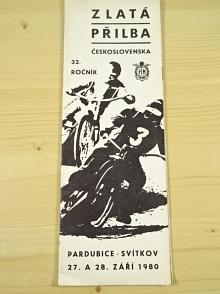 Zlatá přilba Československa - Pardubice - 1980 - program