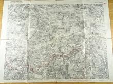 Mapa Sektion 4352/3 - Vlachovo Březí, Husinec, Strunkovuce, Bavorov... 1938
