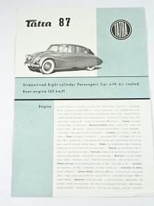 Tatra 87 - 1947 - prospekt