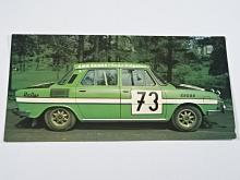 Škoda 120 S rallye z roku 1974 - pohlednice
