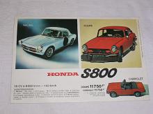 Honda N 600, S 800 - prospekt