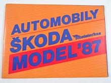 Škoda - Automobily Škoda Model ´87 - Mototechna - prospekt