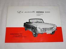 Honda S 600 cabriolet, coupé - 1965 - prospekt