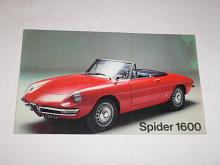 Alfa Romeo Spider 1600 - prospekt