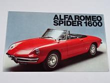 Alfa Romeo - Spider 1600 - prospekt