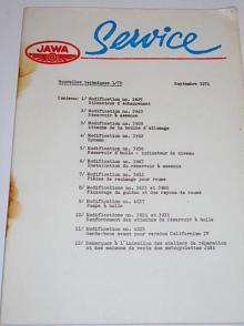 JAWA Service - Nouvelles techniques 1/71 - Septembre 1971 - Californian...