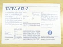 Tatra 613-3 - prospekt - leták - pouze text - rusky