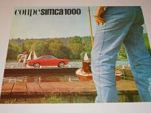 Simca 1000 coupé - prospekt