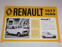 Renault 4, 6, 12, 16, 20, 15/17, 30 - 1977 models - prospekt