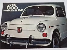 Fiat 600 construzione SEAT - prospekt